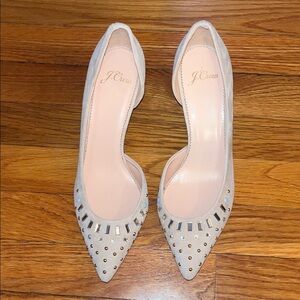 New w/o box J. Crew Colette d’orsay pumps in embellished suede size 7